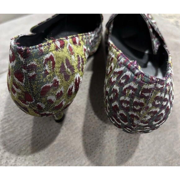 Bellini Brim Women's Pump Size 7.5W Heel Textile Upper PU Lining Unique Print - Picture 8 of 13